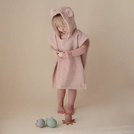 Mushie Badponcho Beer Blush koop je bij Babywinkel
