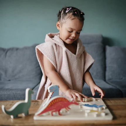 Mushie Badponcho Beer Blush koop je bij Babywinkel