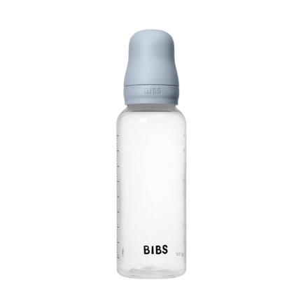 BIBS Flesspeen Rond Latex 1 Pack 270 Ml Medium Flow Baby Blue koop je bij Babywinkel