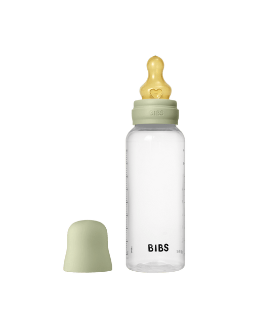BIBS Flesspeen Rond Latex 1 Pack 270 Ml Medium Flow Sage koop je bij Babywinkel