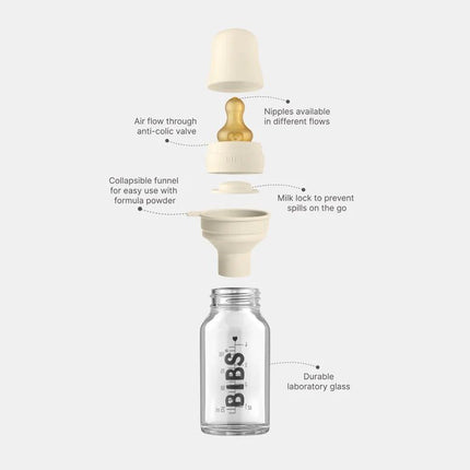 BIBS Babyfles Glas 225ml Sage koop je bij Babywinkel