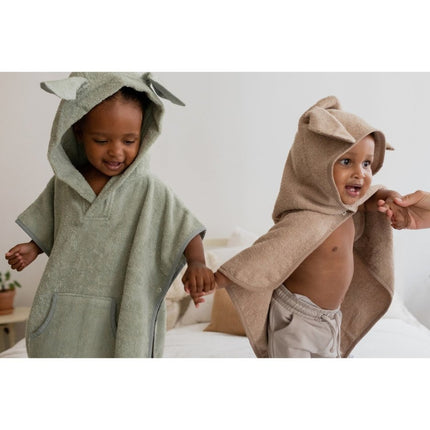 BIBS Badcape Baby Poncho Kangaroo Petrol koop je bij Babywinkel