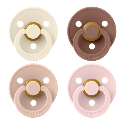 <tc>BIBS</tc> Sut størrelse 1 Farve Elfenben/Blush/Woodchuck/Blossom 4 stk