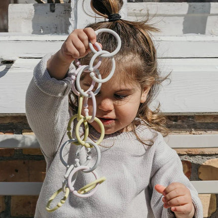 BIBS Speelringen Blush/Woodchuck/Ivory 12st koop je bij Babywinkel