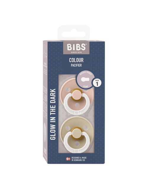 BIBS Speen Maat 1 Blush Night/Vanilla Night 2st koop je bij Babywinkel