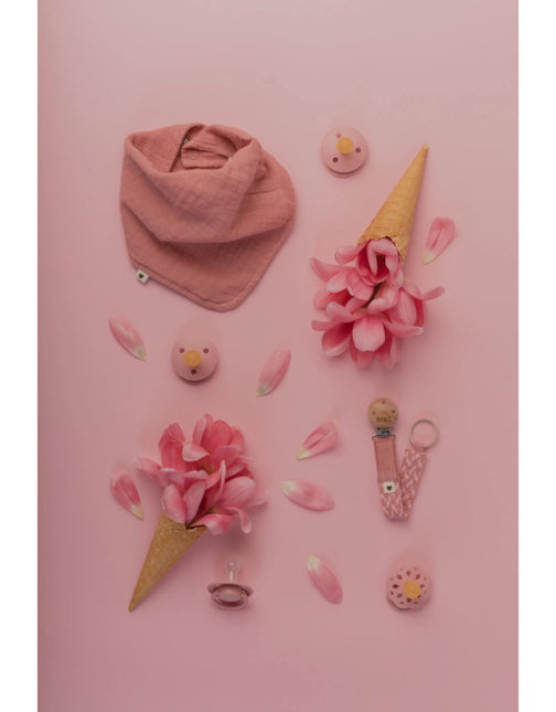 BIBS Speen Maat 1 Boheme Dusty Pink/Coral 2St koop je bij Babywinkel