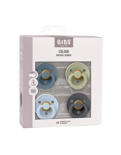 BIBS Speen Maat 1 Colour Petrol/Sage/Baby Blue/Iron 4St koop je bij Babywinkel