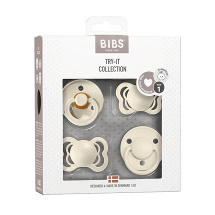 BIBS Speen Maat 1 Ivory Testpakket koop je bij Babywinkel
