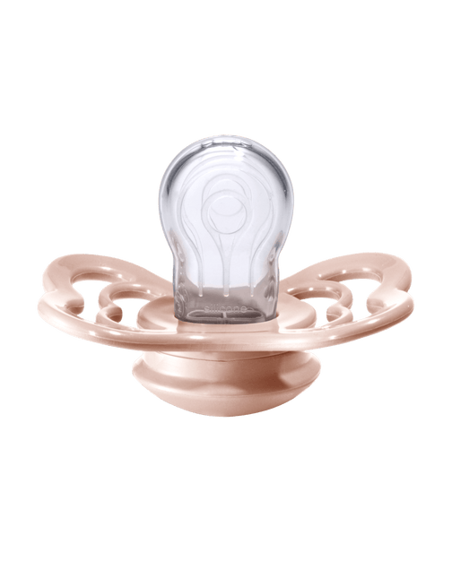 BIBS Speen Maat 1 Ivory/Blush Supreme Silicone 2st koop je bij Babywinkel