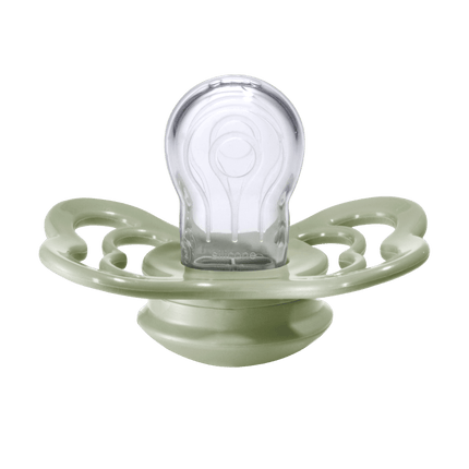 BIBS Speen Maat 1 Ivory/Sage Supreme Silicone 2st koop je bij Babywinkel