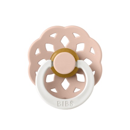 BIBS Speen Maat 1 Latex Boheme Blush GLOW/Vanilla GLOW 2st koop je bij Babywinkel