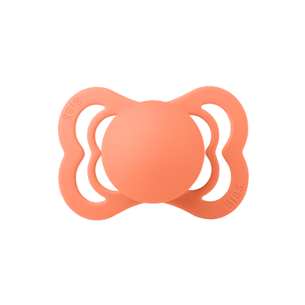 BIBS Speen Maat 1 Latex Supreme Papaya koop je bij Babywinkel