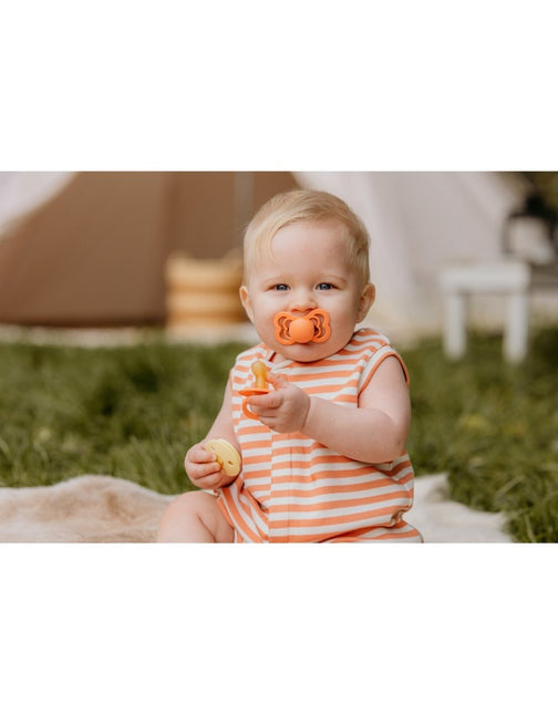 BIBS Speen Maat 1 Latex Supreme Papaya koop je bij Babywinkel