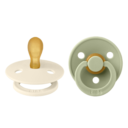 BIBS Speen Maat 1 Latex Symmetric Ivory/Sage 2st koop je bij Babywinkel