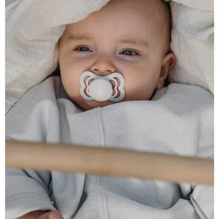 BIBS Speen Maat 1 Peach Supreme Silicone koop je bij Babywinkel