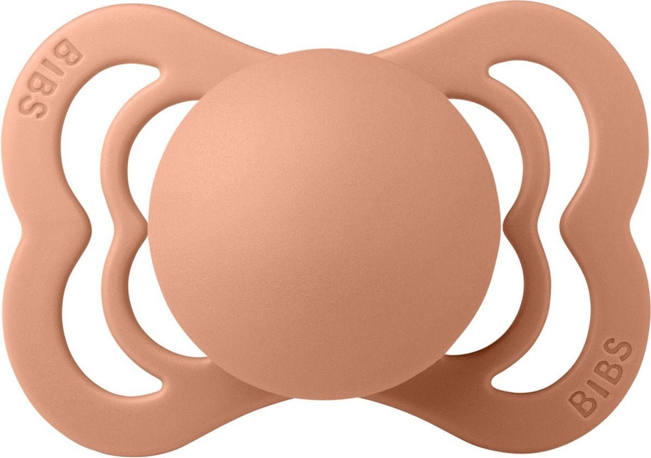BIBS Speen Maat 1 Peach Supreme Silicone koop je bij Babywinkel