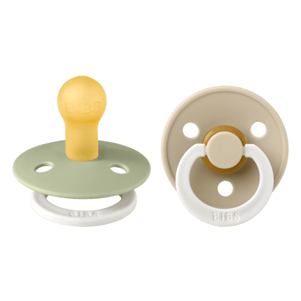 BIBS Speen Maat 1 Sage Glow/ Vanilla Glow 2St koop je bij Babywinkel