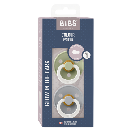 BIBS Speen Maat 1 Sage Night/Cloud Night 2st koop je bij Babywinkel