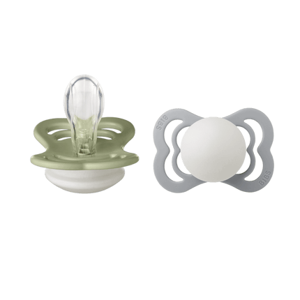 BIBS Speen Maat 1 Sage Night/Cloud Night Supreme Silicone 2st koop je bij Babywinkel