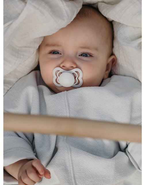 BIBS Speen Maat 1 Silicone Supreme Forest Lake White koop je bij Babywinkel
