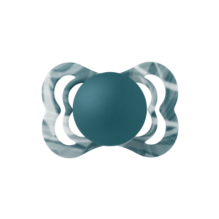BIBS Speen Maat 1 Silicone Supreme Forest Lake White koop je bij Babywinkel