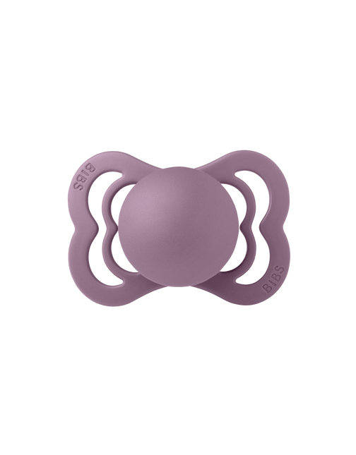 BIBS Speen Maat 1 Silicone Supreme Mauve koop je bij Babywinkel