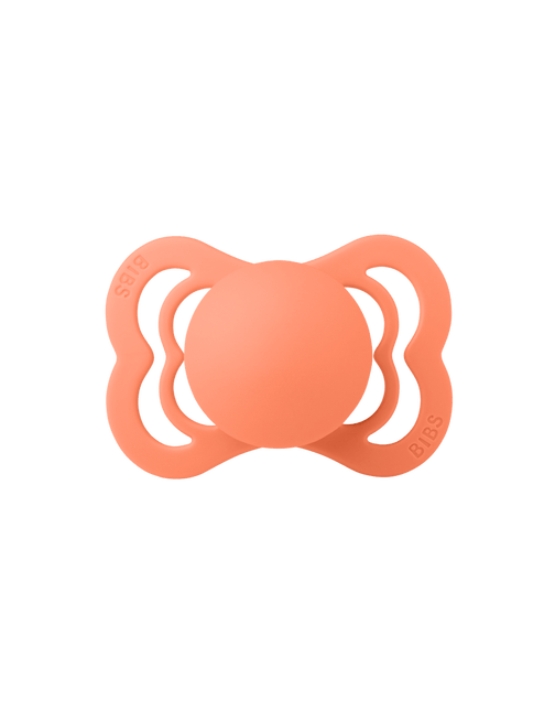 BIBS Speen Maat 1 Silicone Supreme Papaya koop je bij Babywinkel