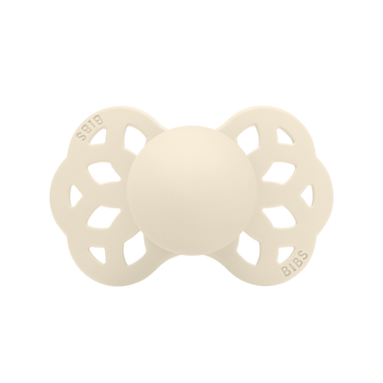 BIBS Speen Maat 1 Silicone Symmetrical Ivory/Sage 2st koop je bij Babywinkel