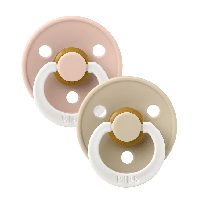 BIBS Speen Maat 1 Symmetrical Blush Glow/Vanilla Glow 2St koop je bij Babywinkel