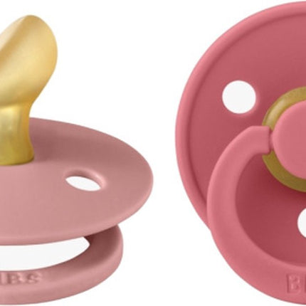 BIBS Speen Maat 2 Anatomical Dusty Pink/Coral koop je bij Babywinkel