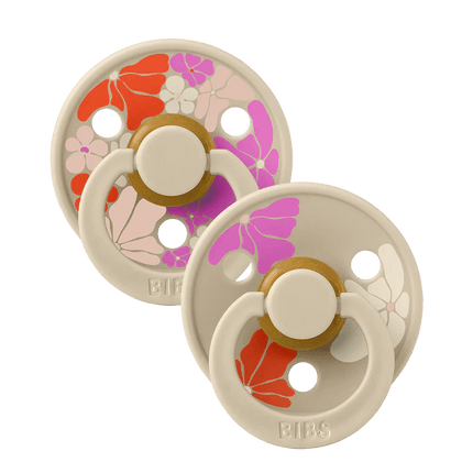 BIBS Speen Maat 2 Bloom/Vanilla 2St koop je bij Babywinkel