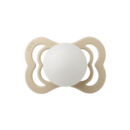BIBS Speen Maat 2 Blush Night/Vanilla Night Supreme Silicone 2st koop je bij Babywinkel