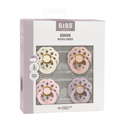 BIBS Speen Maat 2 Boheme Ivory/Blush/Blossom/Dusky Lilac 4St koop je bij Babywinkel