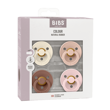 BIBS Speen Maat 2 Colour Ivory/Blush/Woodchuck/Blossom 4St koop je bij Babywinkel