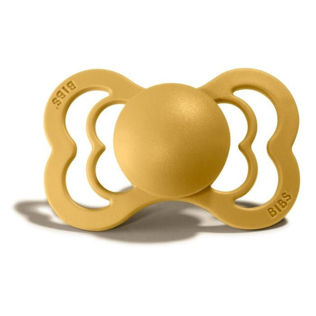 BIBS Speen Maat 2 Geel Supreme Latex koop je bij Babywinkel