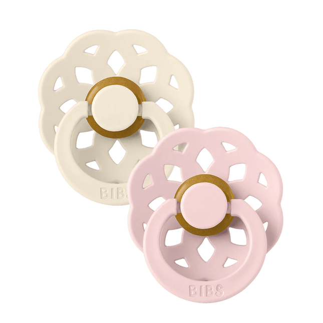 BIBS Speen Maat 2 Latex Boheme Ivory/Blossom 2st koop je bij Babywinkel