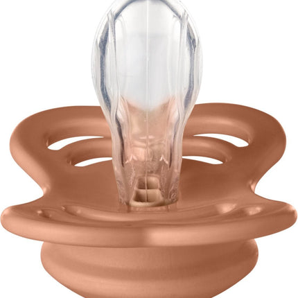 BIBS Speen Maat 2 Peach Supreme Silicone koop je bij Babywinkel