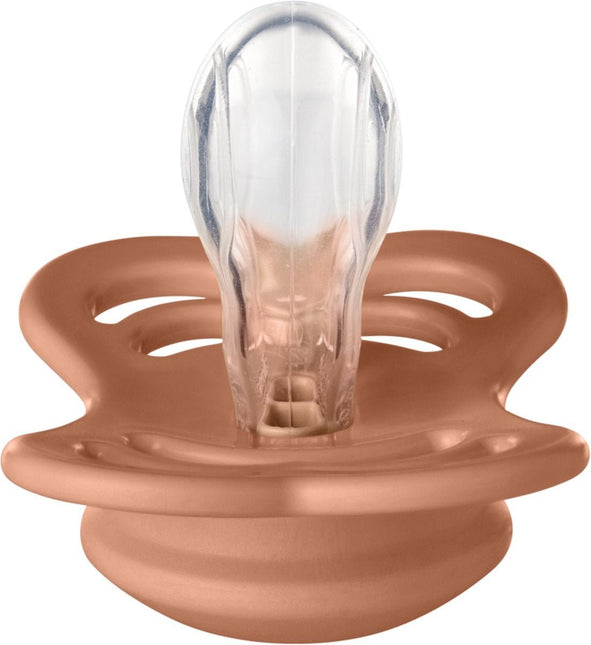 BIBS Speen Maat 2 Peach Supreme Silicone koop je bij Babywinkel