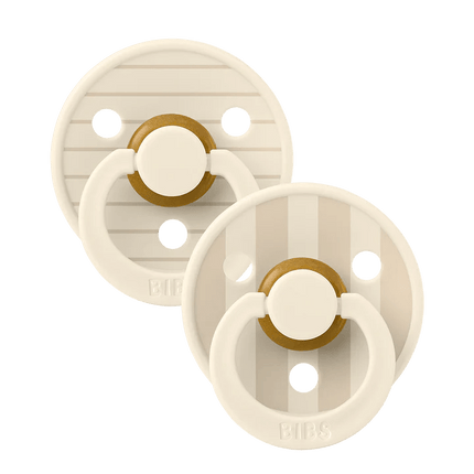 BIBS Speen Maat 2 Pin/Ivory Vanilla 2St koop je bij Babywinkel