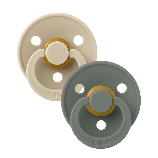 BIBS Speen Maat 2 Symmetrical Vanilla/Pine 2St koop je bij Babywinkel