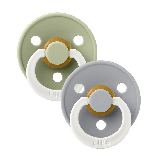 BIBS Speen Maat 2 Symmettrical Sage Glow/Cloud Glow 2St koop je bij Babywinkel