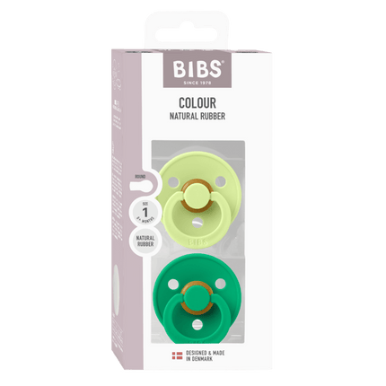 BIBS Spenen Maat 2 Colour Latex Matcha/Cactus 2st koop je bij Babywinkel