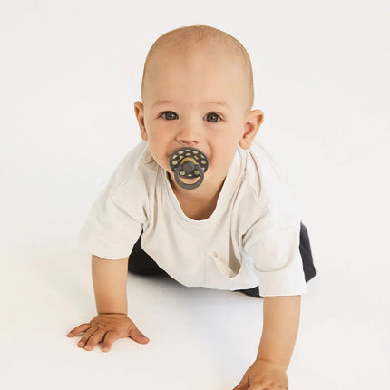 BIBS Spenen Maat 2 Studio Colour Polka Latex Sage/Iron 2st koop je bij Babywinkel