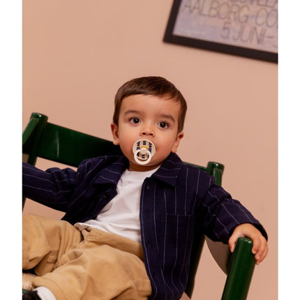 BIBS Speen Maat 2 Studio Colour Pin Anatomical Ivory Steel Blue Mix koop je bij Babywinkel