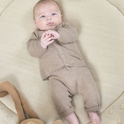 Meyco Boxkleed Knots Soft Sand 95Cm koop je bij Babywinkel