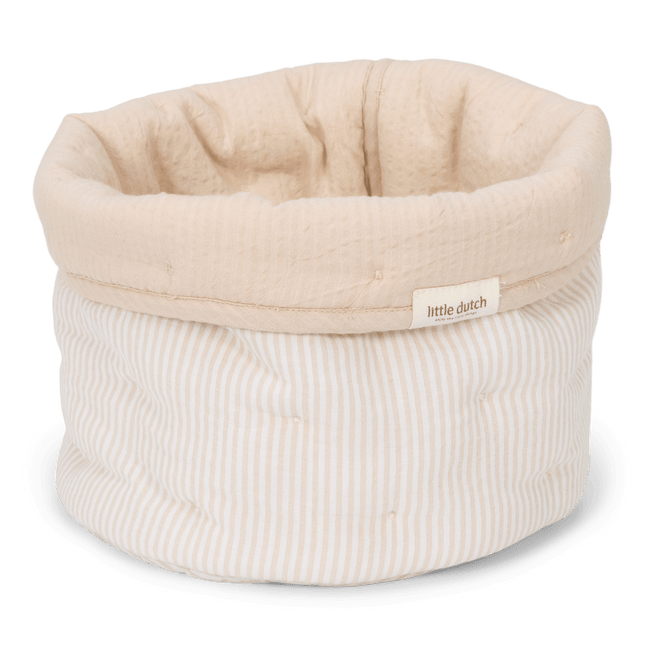 Little Dutch Commodemandje Pure Soft Beige Stripe Klein koop je bij Babywinkel
