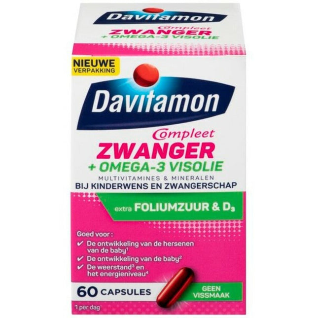 Davitamon Zwangerschapsvitamines Compleet Zwanger + Omega - 3 Visolie koop je bij Babywinkel