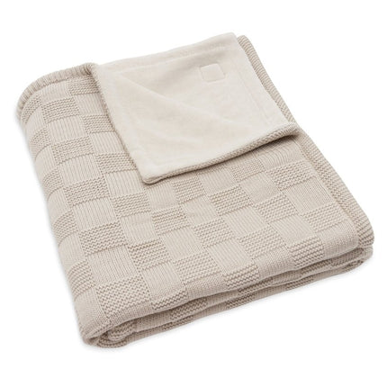 Jollein Ledikantdeken Warm Sand/Velvet 100X150Cm koop je bij Babywinkel
