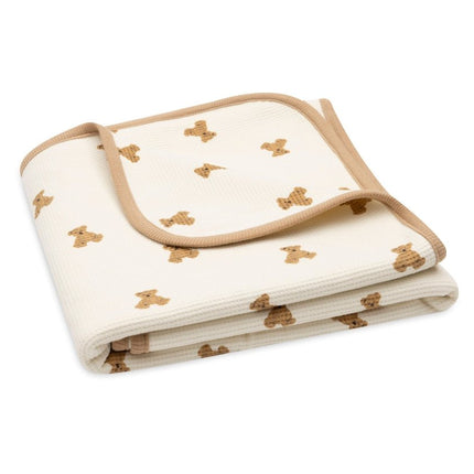 Deken - Little Waffle - Mini Teddy Bear koop je bij Babywinkel