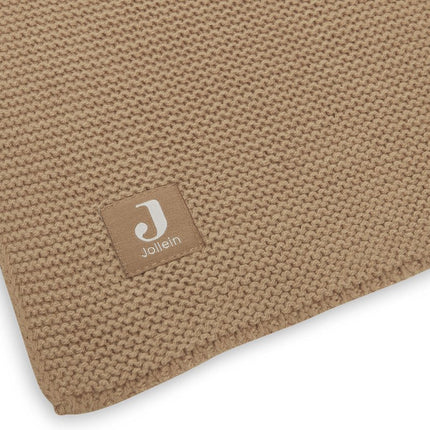 Jollein Wiegdeken Basic Knit Biscuit 75X100Cm koop je bij Babywinkel